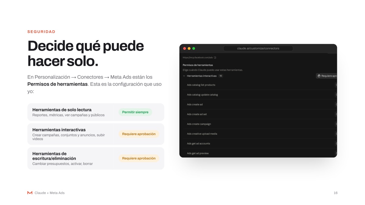 Seguridad: permisos de herramientas